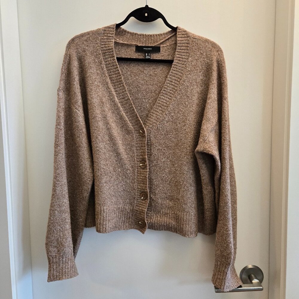 Vero Moda Beige Knit Cardigan Sweater